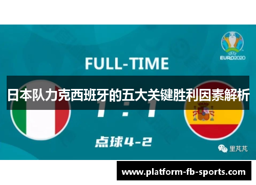 日本队力克西班牙的五大关键胜利因素解析
